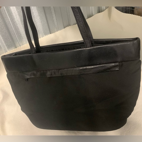 Tumi Tote Shoulder Bag Ballistic Nylon Leather Travel Carry On Black 4362D3 - Picture 6 of 16